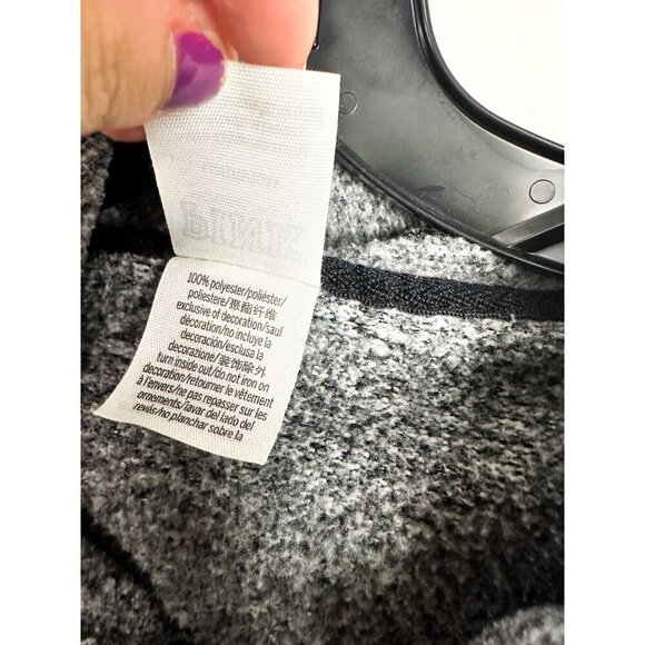 Victoria's Secret Pink Drawstring Hem Hooded Pullover Sweatshirt Cropped Gray L - Picture 5 of 7